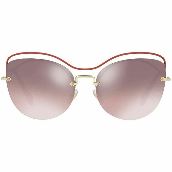 Miu Miu Cat Eye W/Pink Gradient Mirror Silver Lens - Picture 2 of 5